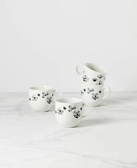 kate spade new york Garden Doodle 4 Piece Mugs Set