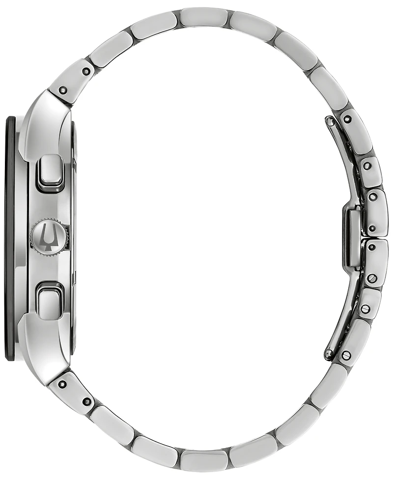 Bulova Men's Chronograph Modern Millennia Stainless Steel Bracelet Watch 41mm