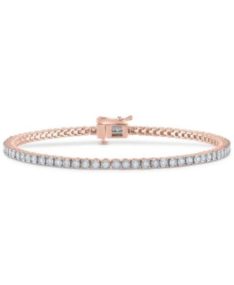 Diamond Tennis Bracelet 1 2 Ct. T.W. 1 Ct. T.W. In Sterling Silver 14k Gold Plated Sterling Silver Or 14k Rose Gold Plated Sterling Silver