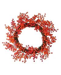 Artificial Berry Artificial Thanksgiving Wreath Unlit, 18"