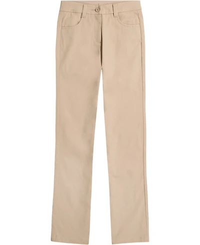 Nautica Big Girls Uniform High Waisted 4-Pocket Bootcut Pants