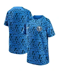 Big Boys Nike Blue Club America 2022 Pre-Match Raglan Performance Top