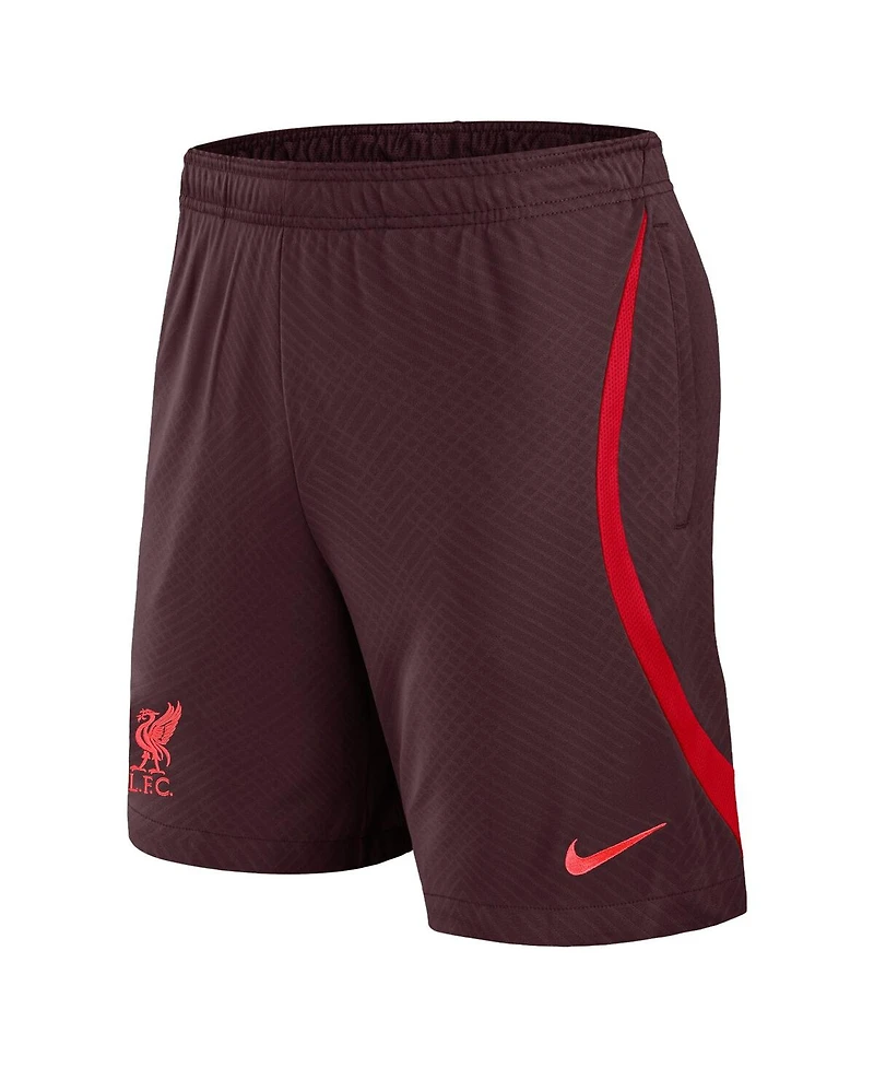 Big Boys Nike Red Liverpool Club Strike Performance Shorts