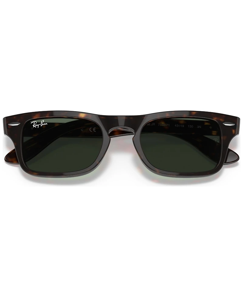 Ray-Ban Jr Kids Low Bridge Fit Sunglasses, RJ9061 Chris (ages 11-13)