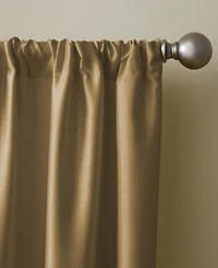Elrene Home Fashions Versailles Faux Silk Blackout Window Curtain