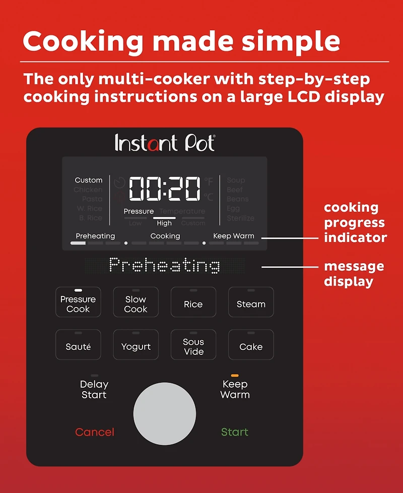 Instant Pot Duo Plus 8 Qt. Multi-Use Pressure Cooker with Whisper-Quiet Steam Release