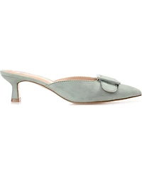 Journee Collection Women's Vianna Buckle Slip On Heels