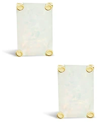 Opal (5/8 ct. t.w.) Stud Earrings 14K Yellow Gold or White