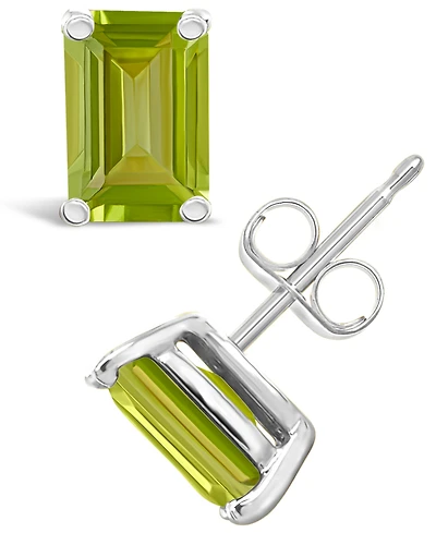 Peridot (1-3/8 ct. t.w.) Stud Earrings 14K Yellow Gold or White