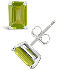 Peridot (1-3/8 ct. t.w.) Stud Earrings 14K Yellow Gold or White