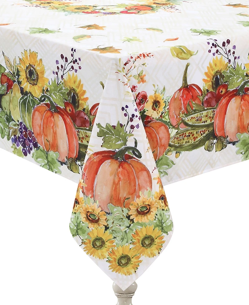 Laural Home Cornucopia Harvest Tablecloth, 70" x 84"