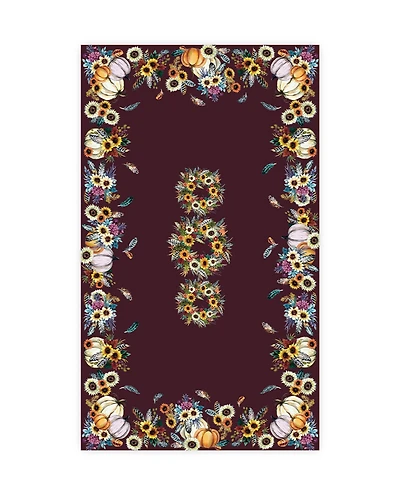 Laural Home Fall Feathers Tablecloth, 70" x 120"