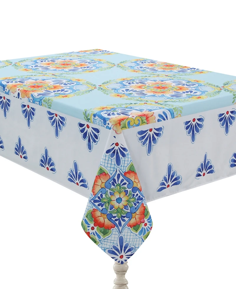 Laural Home Talavera Tablecloth, 70" x 84"