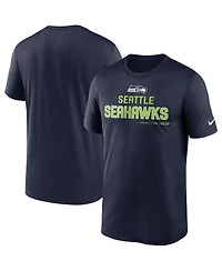 Men's Nike College Navy Seattle Seahawks Legend Community Performance T-shirt