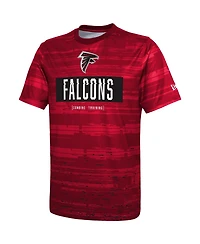 Men's New Era Red Atlanta Falcons Combine Authentic Sweep T-shirt