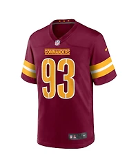 Men's Nike Jonathan Allen Burgundy Washington Commanders Game Jersey