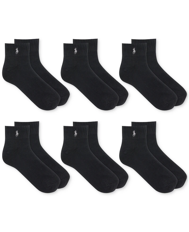 Polo Ralph Lauren Men's 6-Pk. Performance Sport Quarter Socks