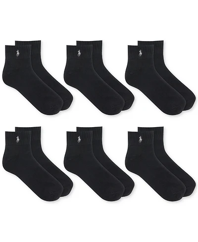 Polo Ralph Lauren Men's 6-Pk. Performance Sport Quarter Socks