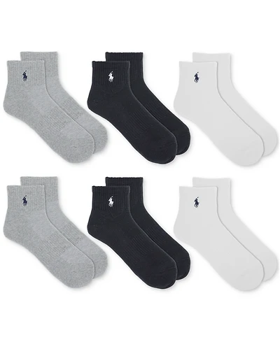 Polo Ralph Lauren Men's 6-Pk. Performance Sport Quarter Socks