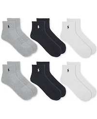 Polo Ralph Lauren Men's 6-Pk. Performance Sport Quarter Socks