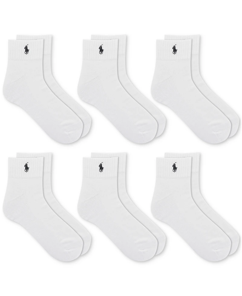 Polo Ralph Lauren Men's 6-Pk. Performance Sport Quarter Socks