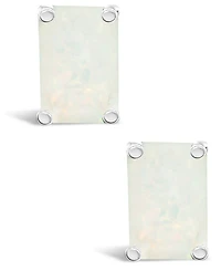 Opal (5/8 ct. t.w.) Stud Earrings 14K Yellow Gold or White