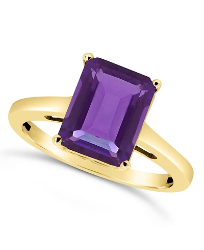 Macy's Amethyst (3-1/7 ct. t.w.) Ring 14K Yellow Gold