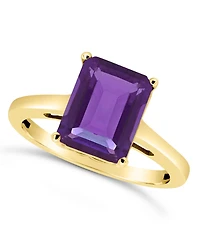 Macy's Amethyst (3-1/7 ct. t.w.) Ring 14K Yellow Gold
