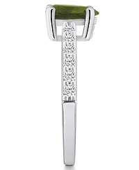 Macy's Peridot (1 Ct. T.w.) and Diamond (1/3 Ring 14K Gold