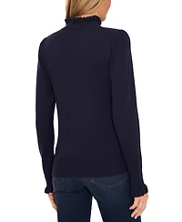 CeCe Women's Mock Neck Long Sleeve Sweater