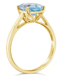 Macy's Topaz (3-5/8 ct. t.w.) Ring 14K Yellow Gold