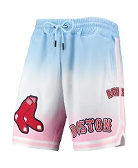 Men's Pro Standard Blue, Pink Boston Red Sox Team Logo Ombre Shorts