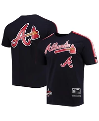 Men's Pro Standard Navy, Red Atlanta Braves Taping T-shirt