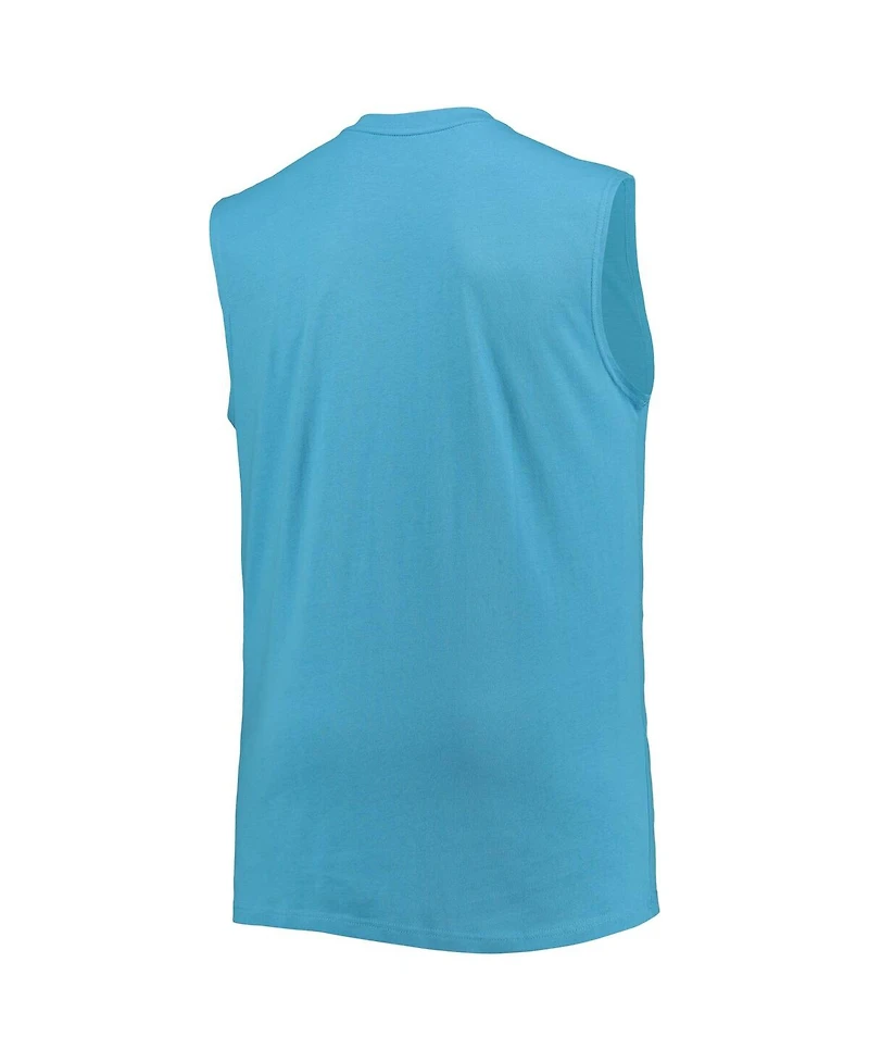 Men's Blue Carolina Panthers Big and Tall Muscle Tank Top