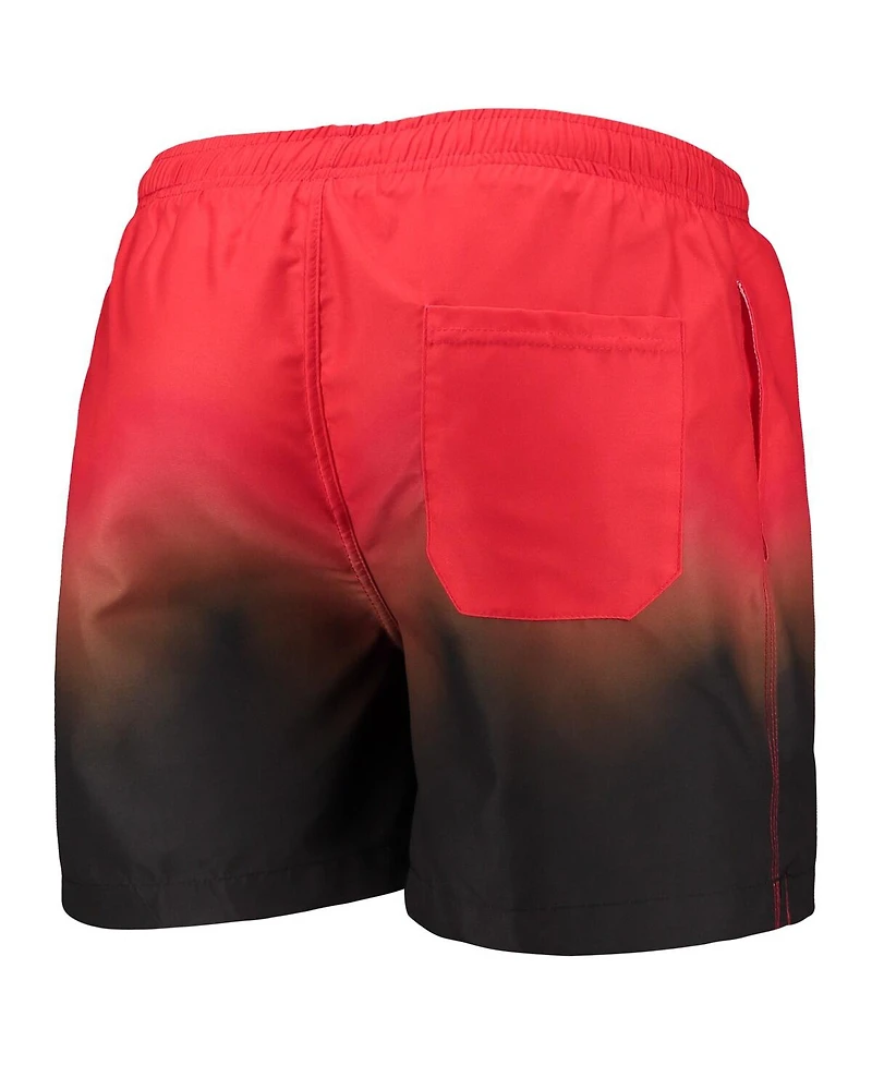 Men's Foco Orange, Brown Cleveland Browns Dip-Dye Swim Shorts