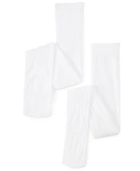 Trimfit 2-Pack Lace Microfiber Tights, Little Girls & Big