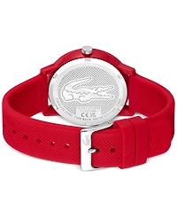 Lacoste Men's L.12.12 Red Silicone Strap Watch 42mm