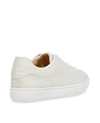 Betsey Johnson Little and Big Girls Sidny Rhinestone Sneakers