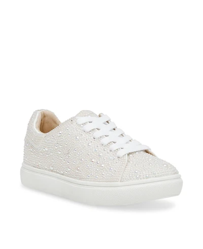 Betsey Johnson Little and Big Girls Sidny Rhinestone Sneakers
