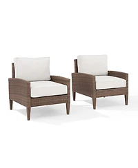 Capella 2 Piece Outdoor Wicker Chair Set