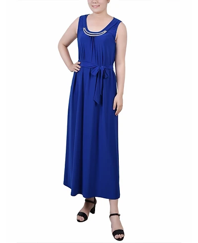 Ny Collection Petite Ankle Length Sleeveless Dress