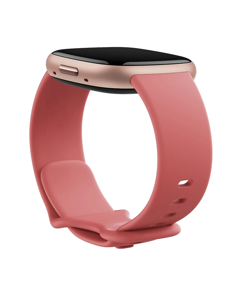 Fitbit Versa 4 Pink Sand Copper Rose Smartwatch, 39mm