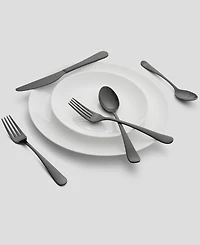 Cambridge Silversmiths Rhiannon Black Satin -Piece Flatware Set