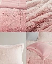 Intelligent Design Brielle Ombre Shaggy Faux Fur 3-Pc. Comforter Set, King/California King