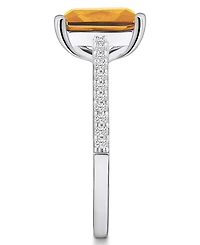 Macy's Citrine (3-1/7 ct. t.w.) and Diamond (1/4 Ring 14K Gold