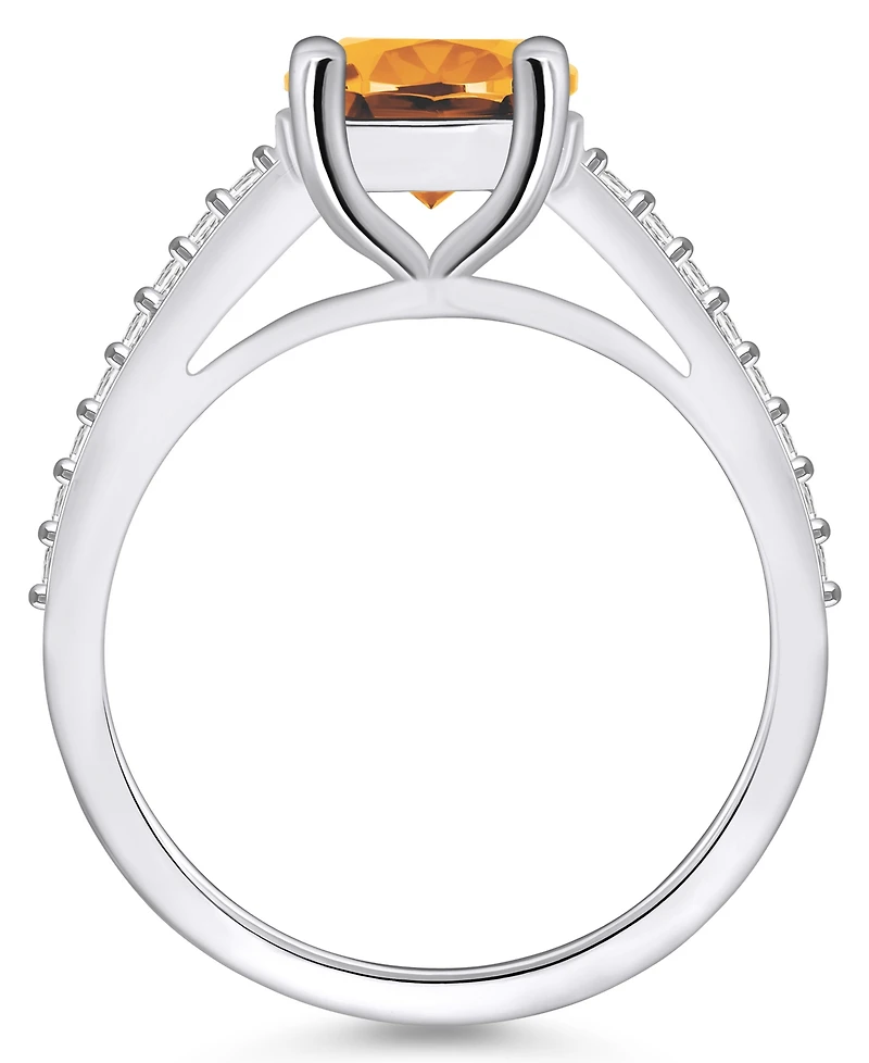 Macy's Citrine (2-1/2 ct. t.w.) and Diamond (1/4 Ring 14K Gold
