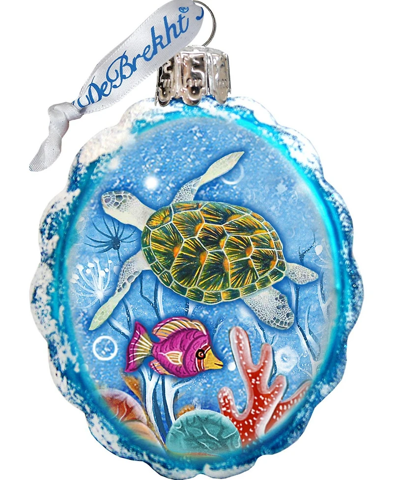 Designocracy Under the Sea Mercury Holiday Ornaments, Set of 3