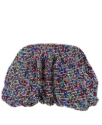 Nina Women's Crystal Mesh Soft Clutch