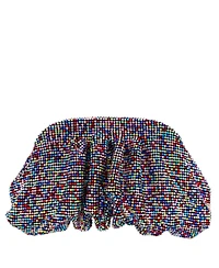 Nina Women's Crystal Mesh Soft Clutch