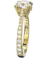 Swarovski Gold-Tone Constella Crystal Cocktail Ring